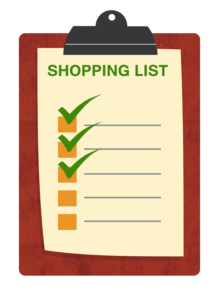 list shopping list board free photo