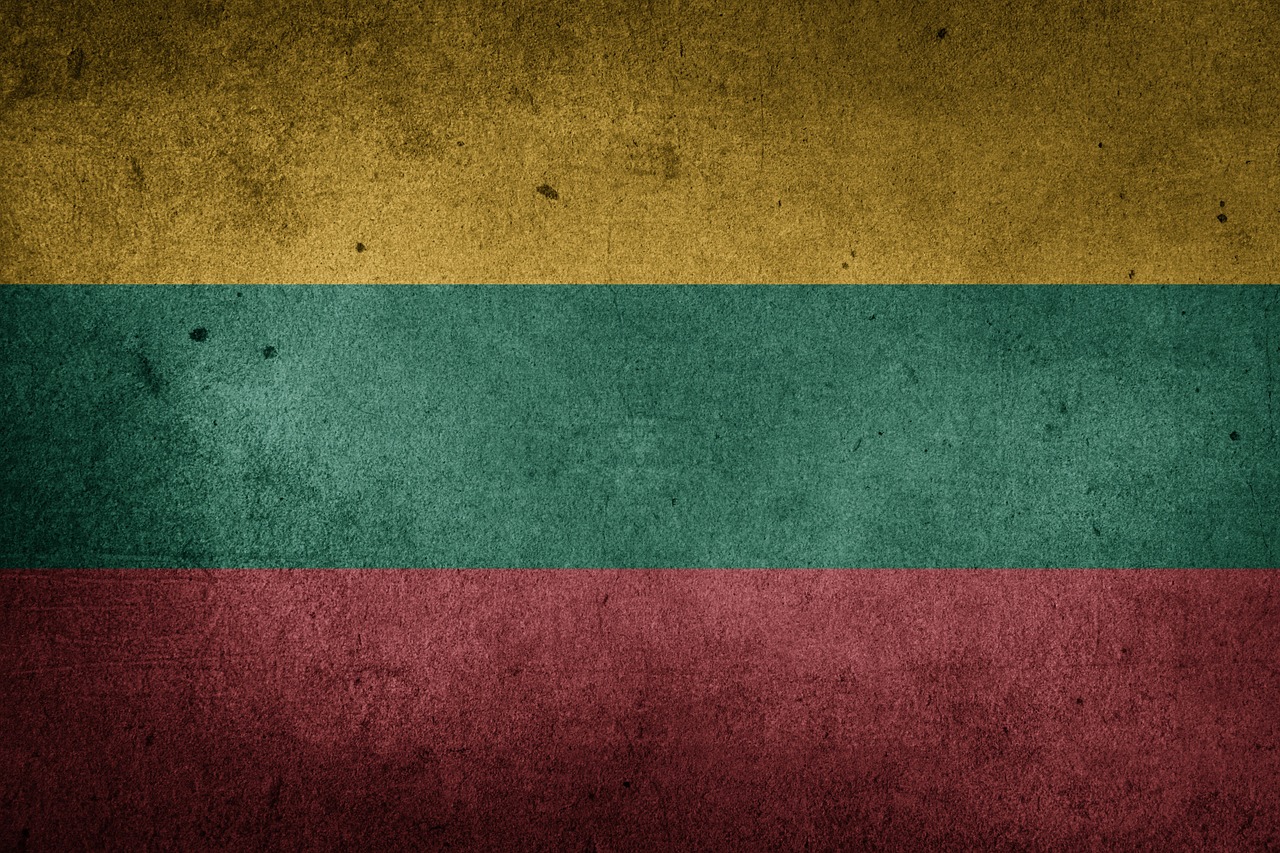 lithuania flag grunge free photo