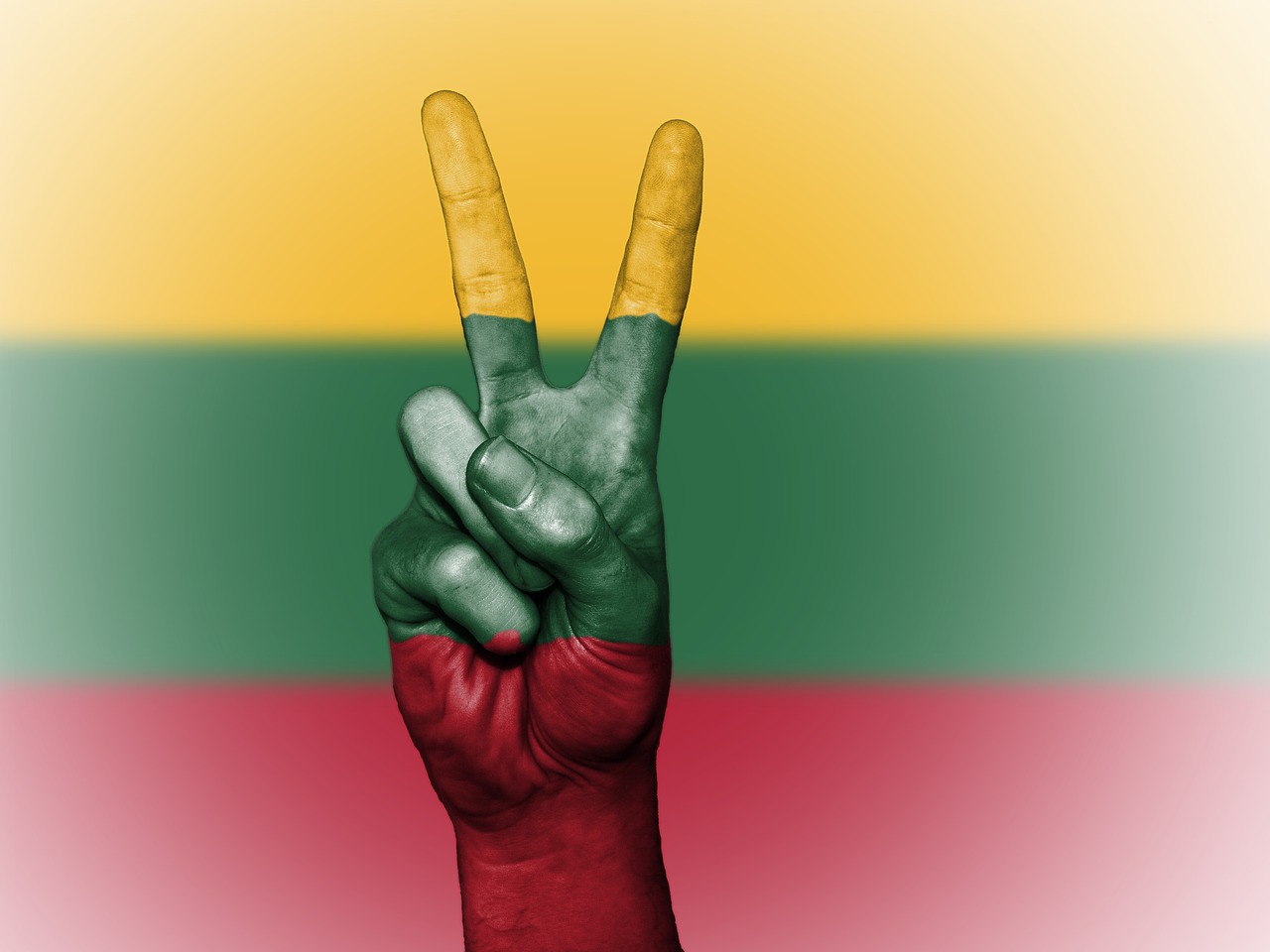 lithuania peace hand free photo