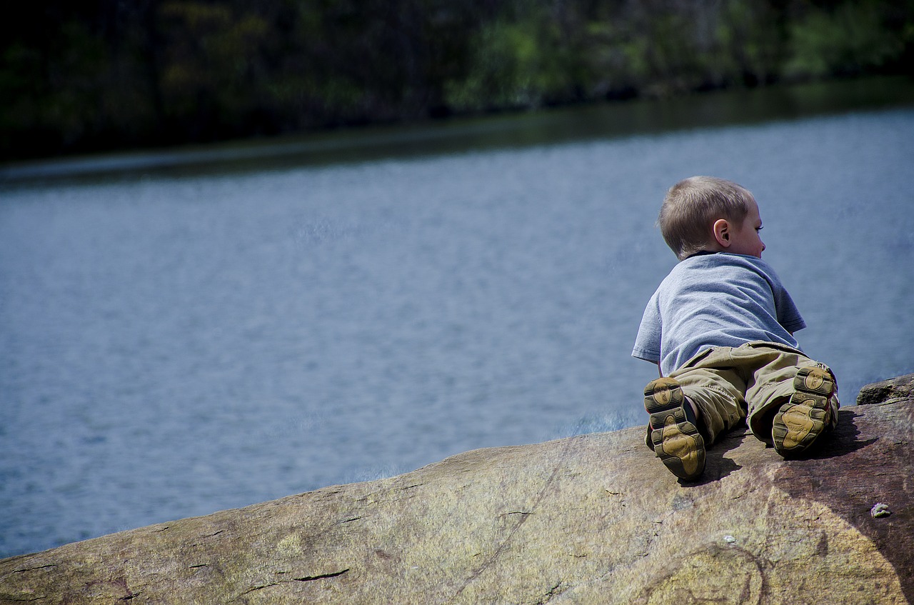 little boy looking free photo