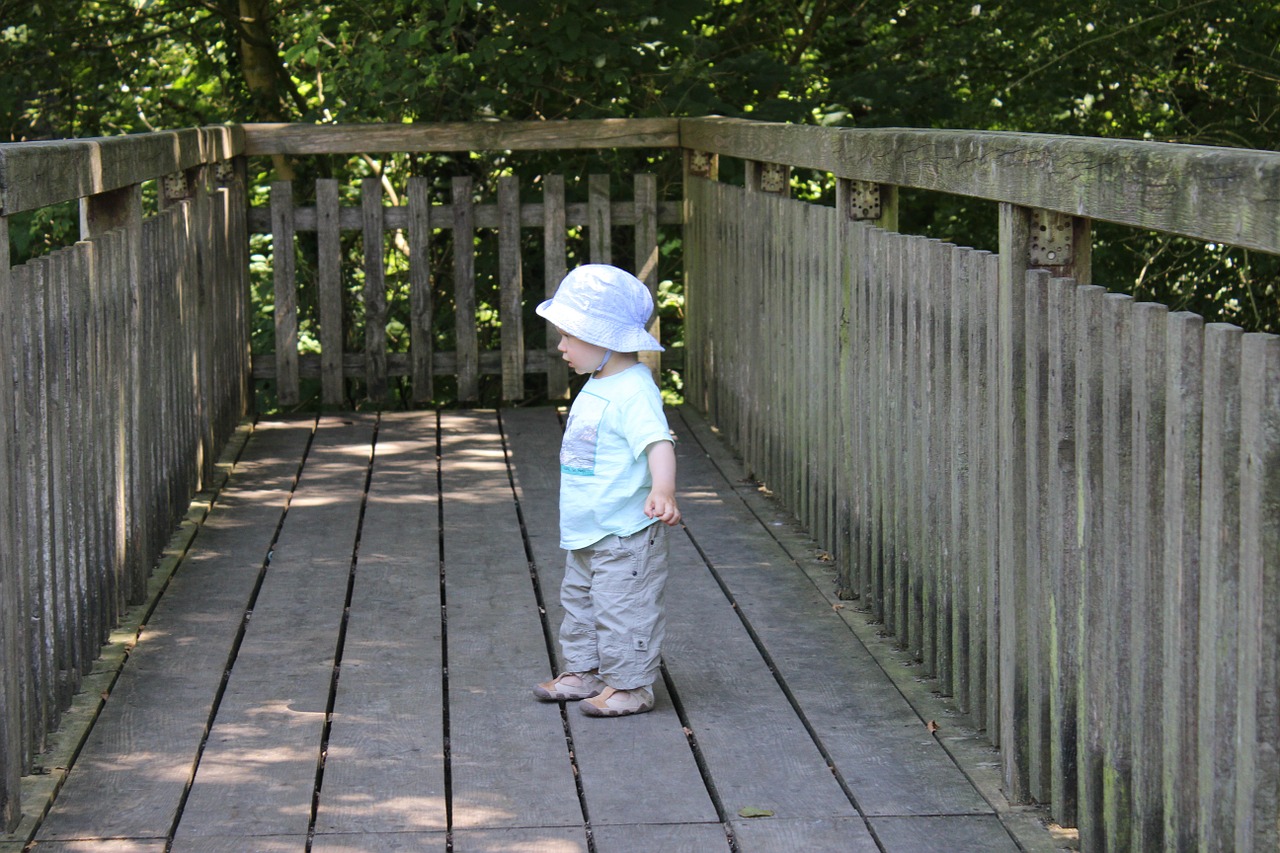 little boy railing hat free photo