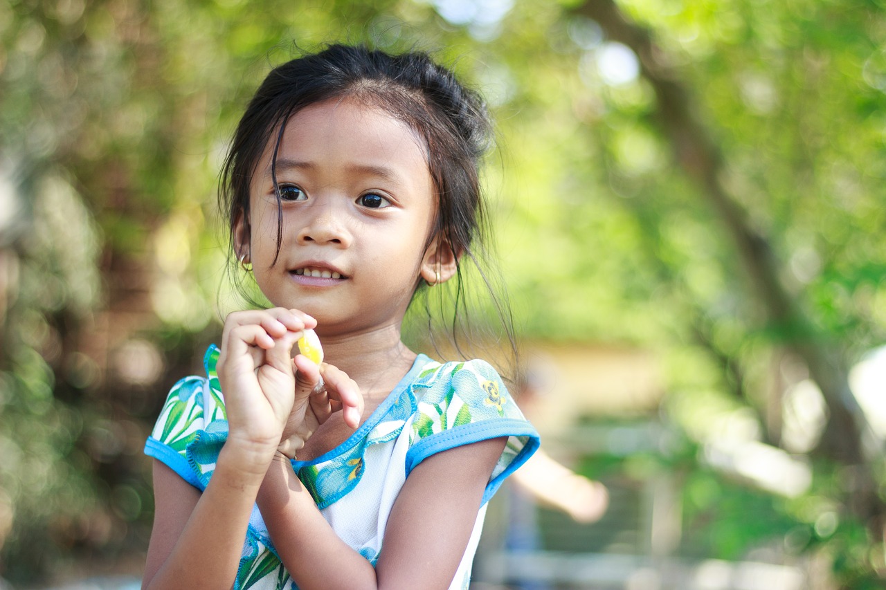 little girl kid happy free photo