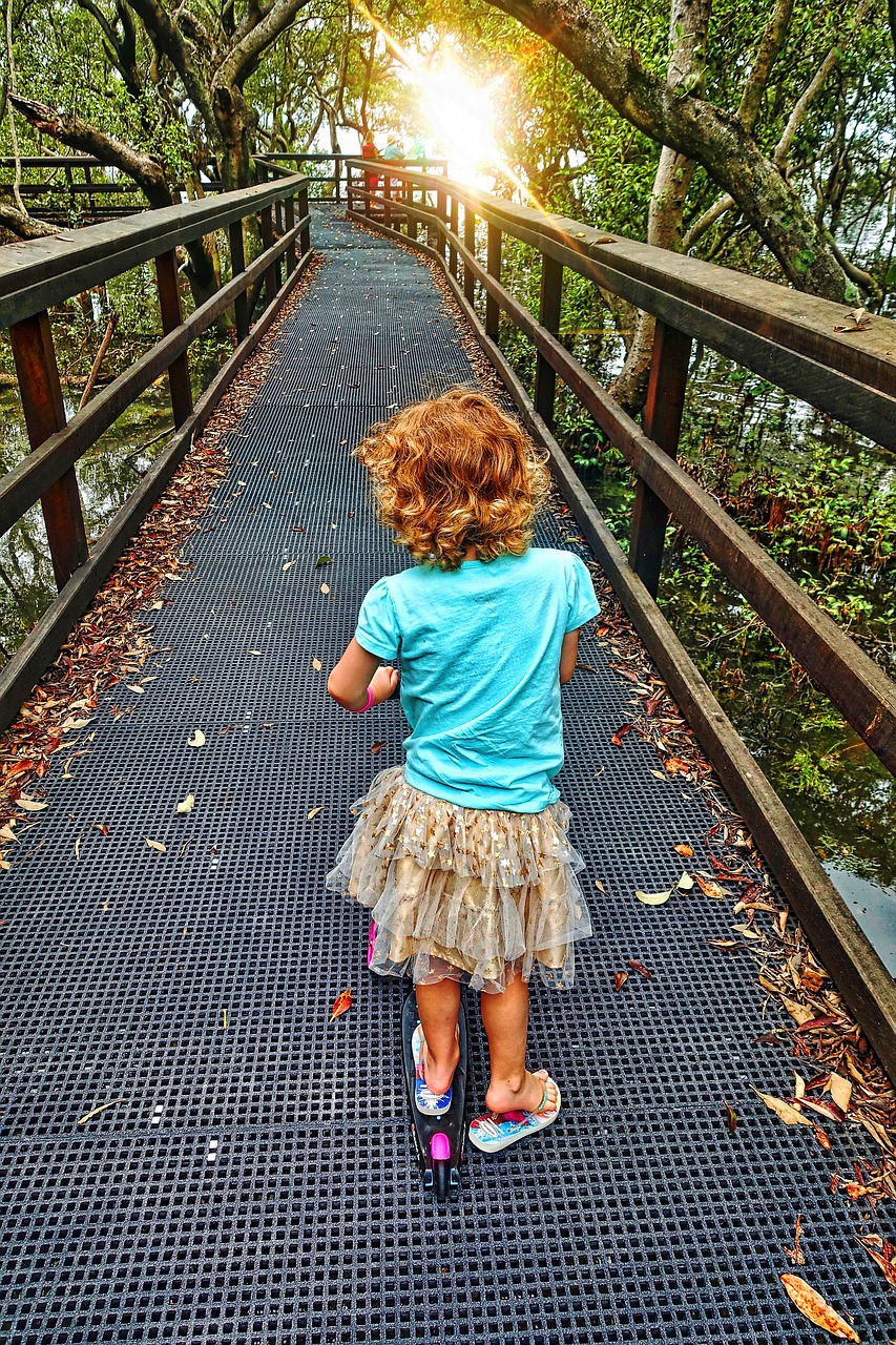 little girl walking childhood free photo