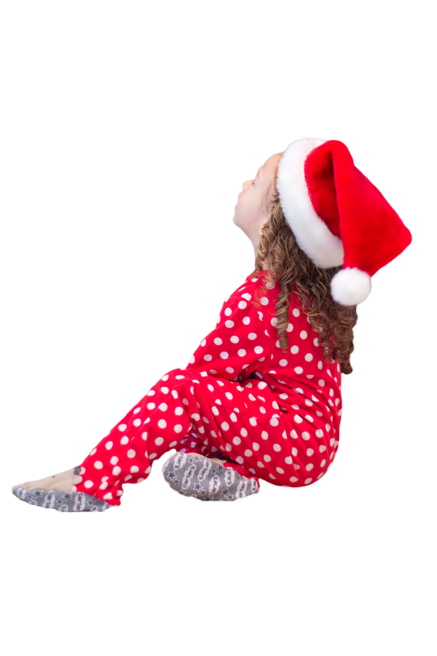 little girl santa hat christmas free photo