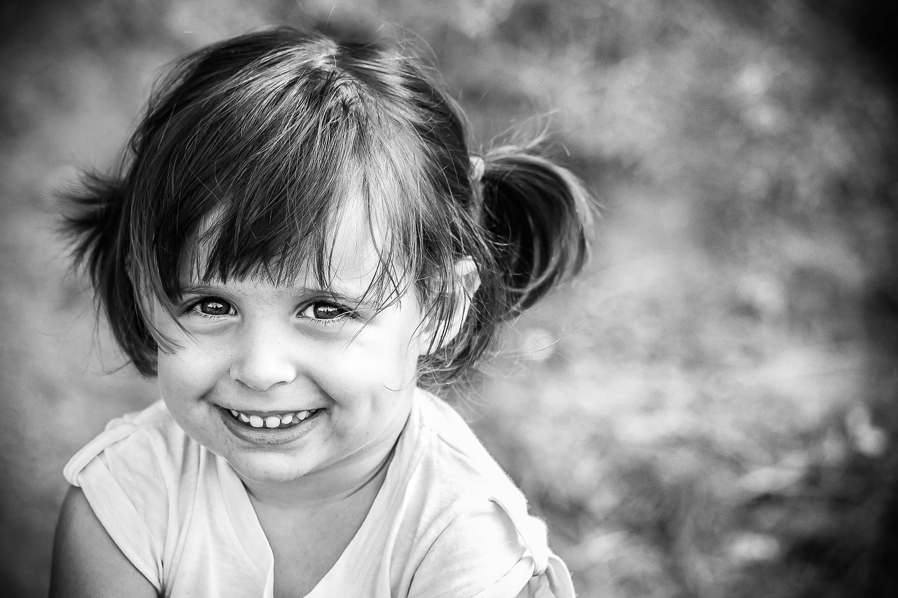 little girl  smile  eyes free photo
