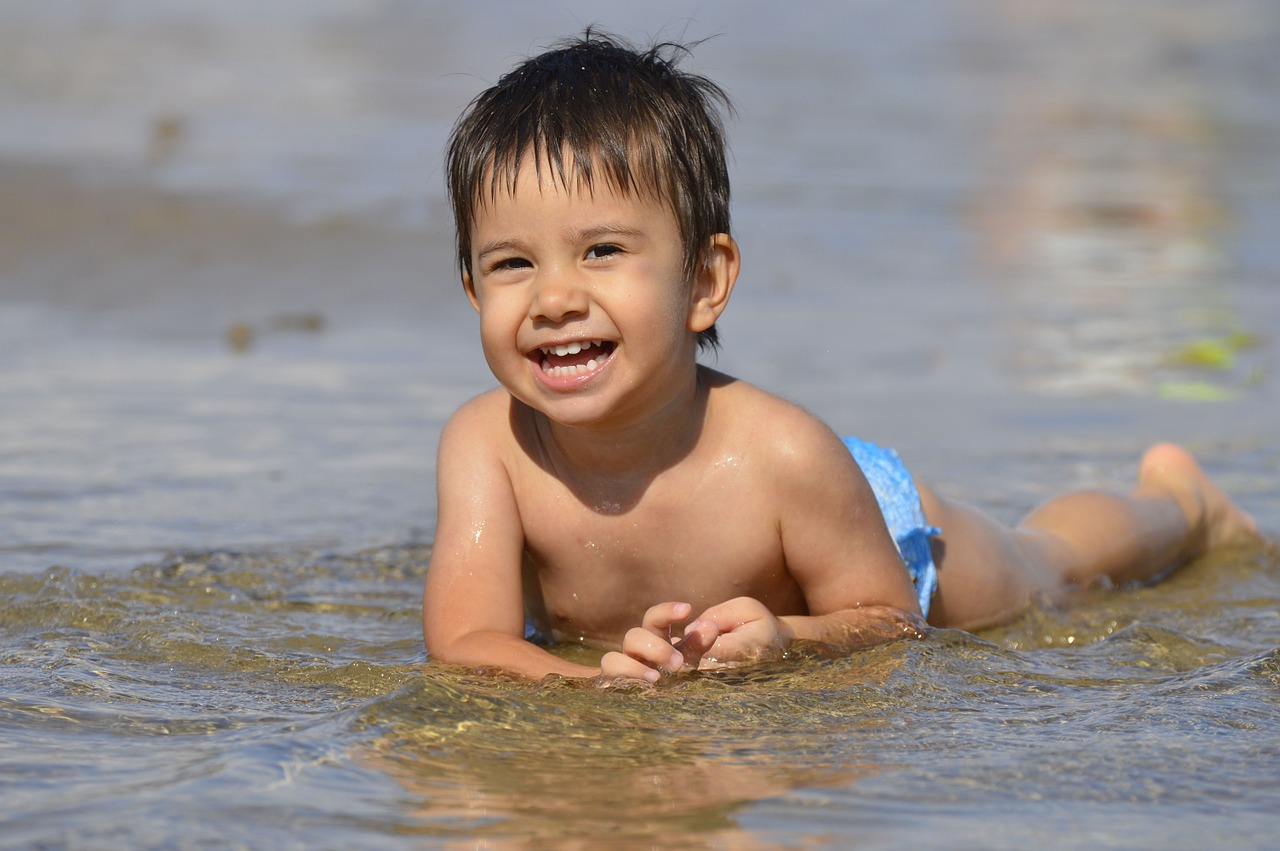 little girl sea holiday free photo