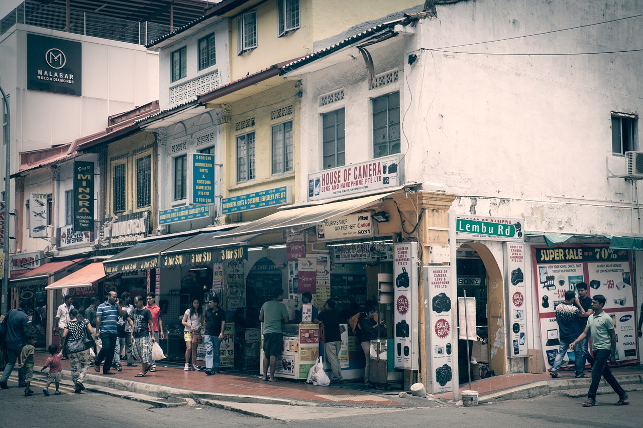 Little India Singapore Shopping Shops Business Free Image From