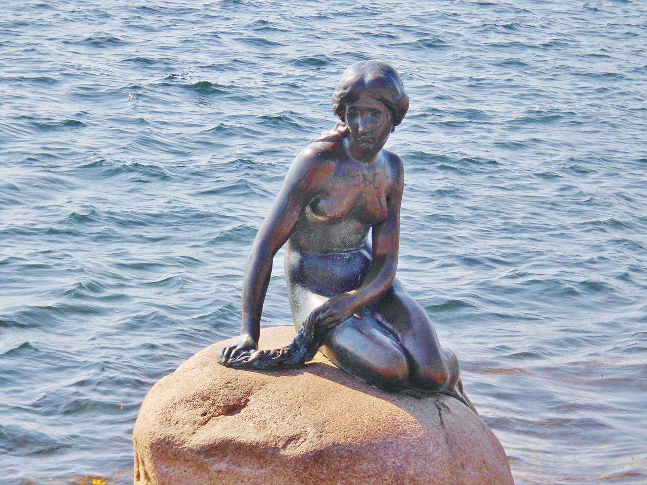 little mermaid sculpture historically free photo