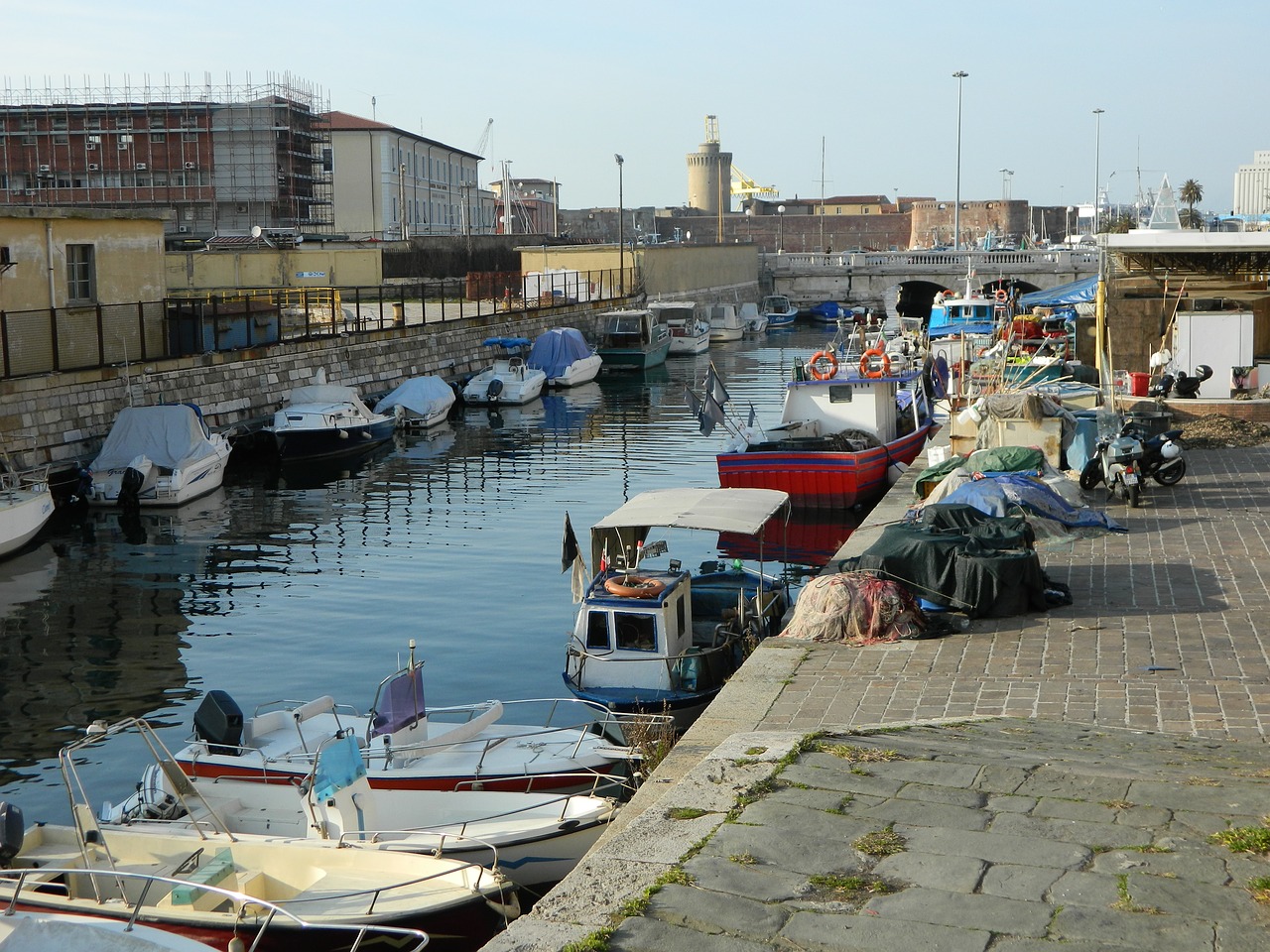 livorno italia boats free photo