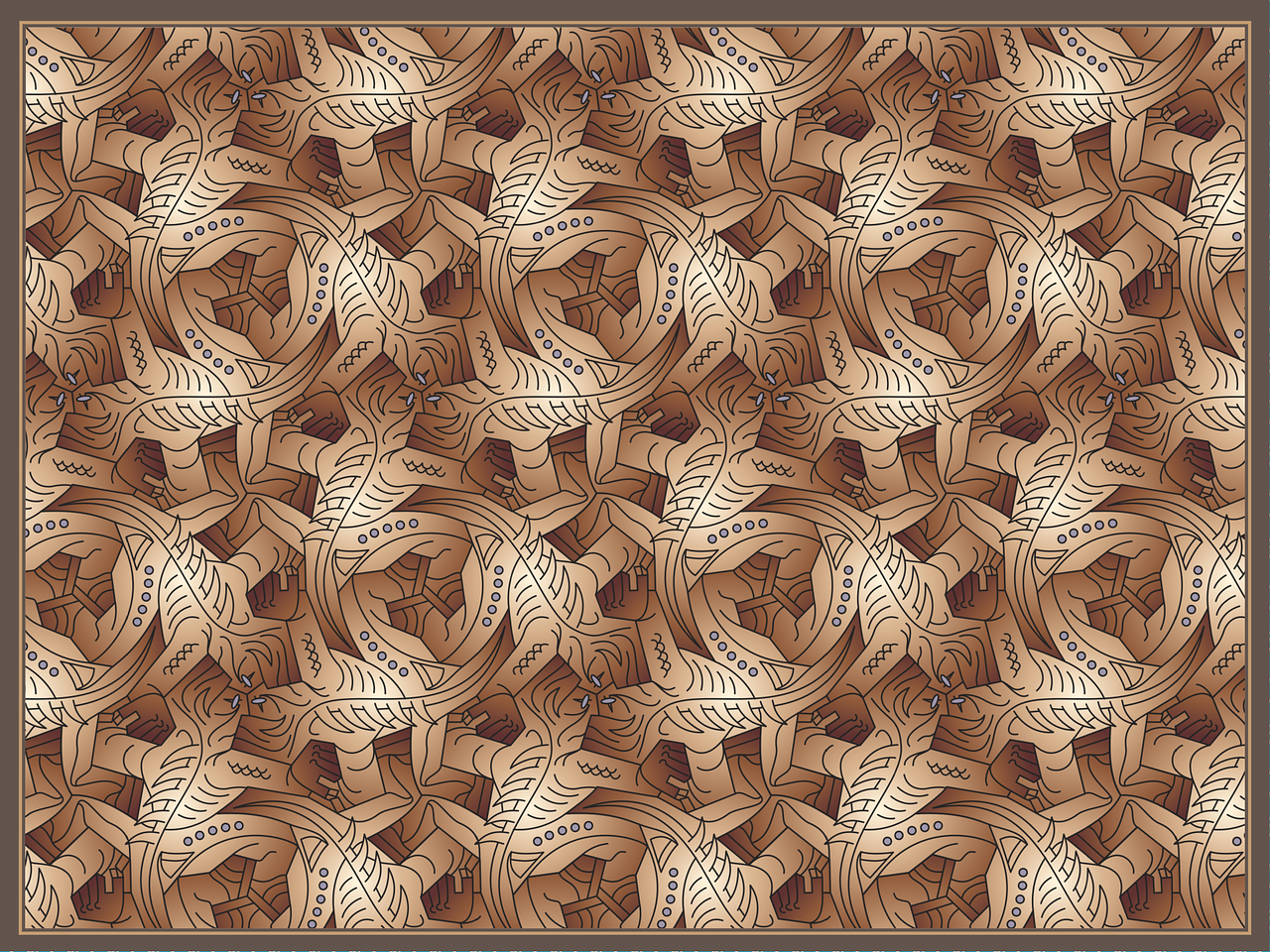 lizard nc escher pattern free photo