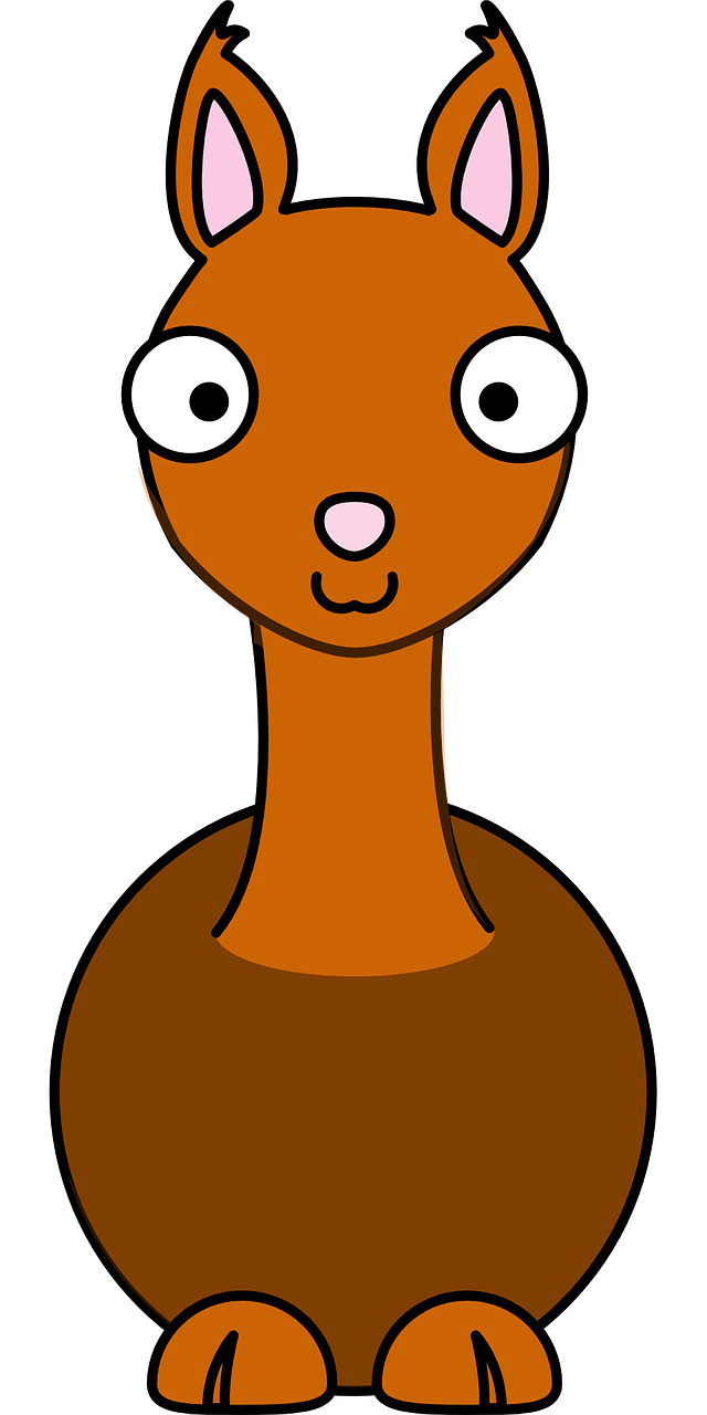 llama,brown,animal,mammal,happy,cute,deer,free vector graphics,free pictures, free photos, free images, royalty free, free illustrations, public domain