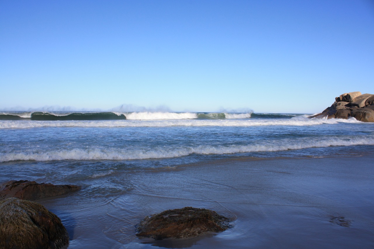 llandudno beach south africa wave free photo