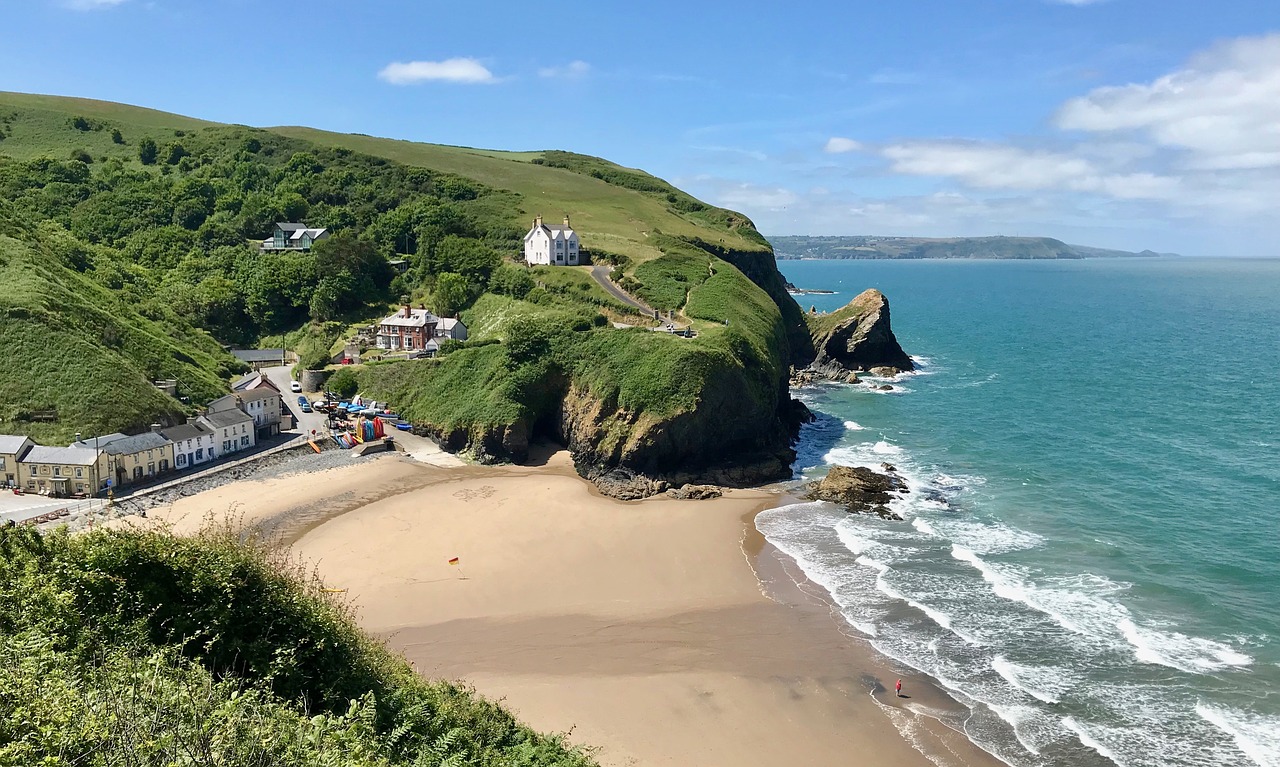 llangrannog  ceredigion  wales free photo