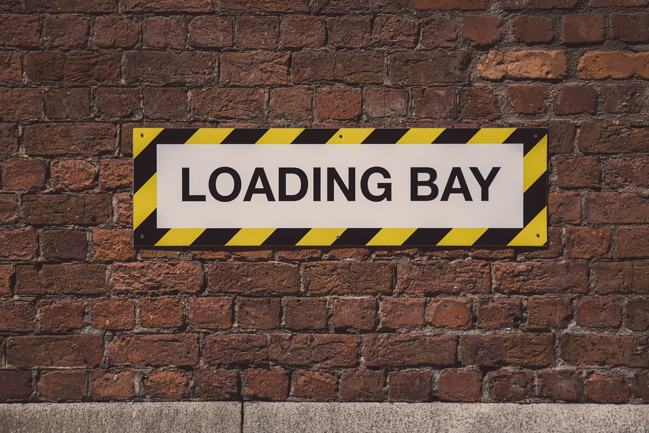 loading bay  sign  street free photo