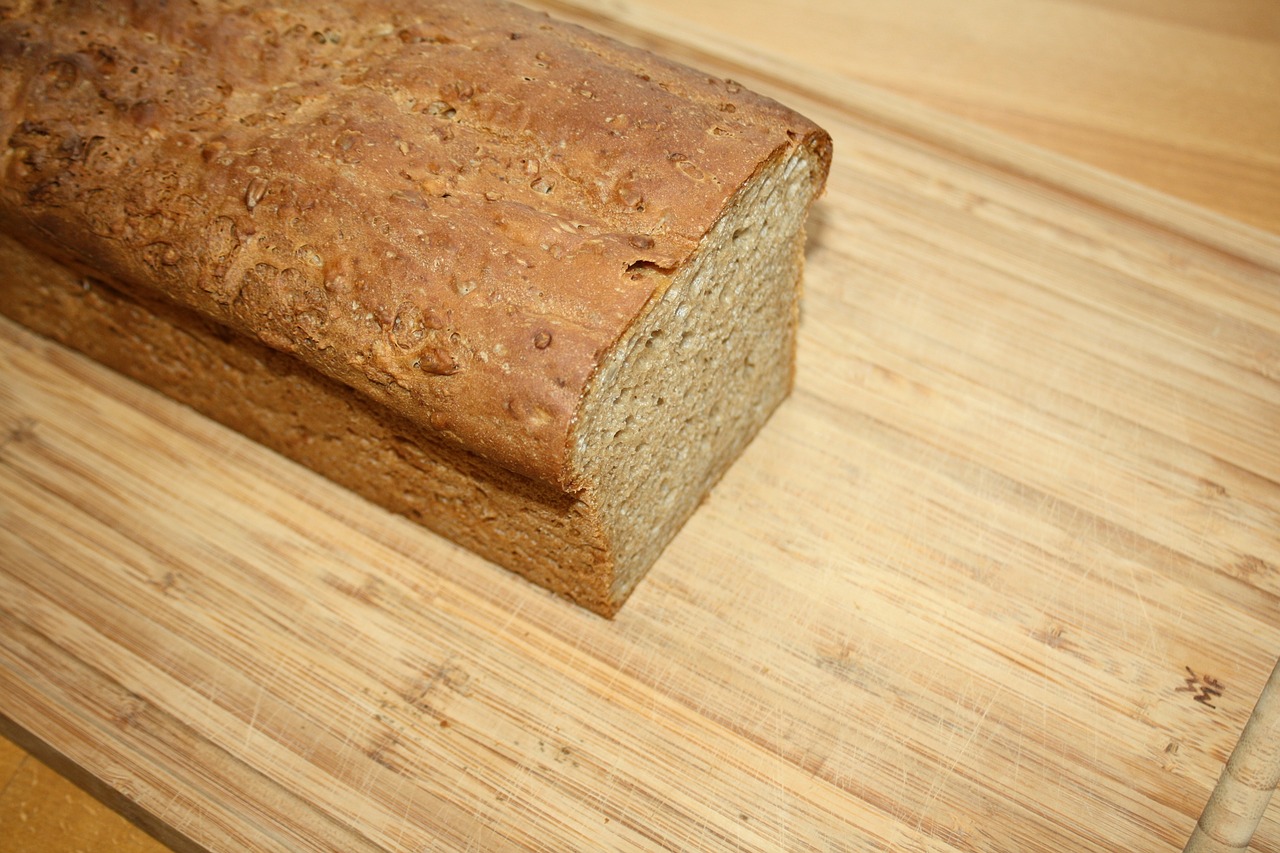 loaf of bread bread wooden board free photo