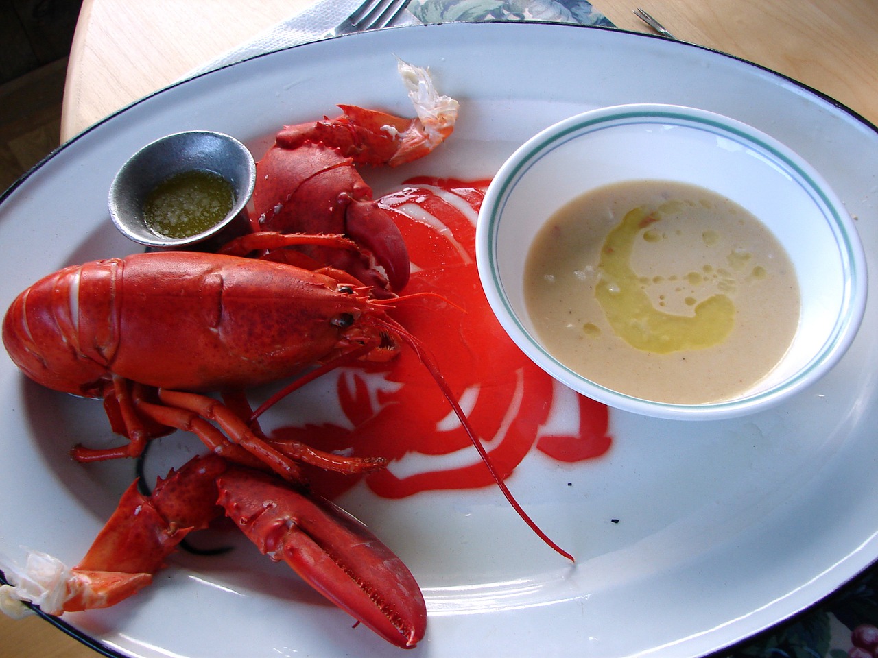 lobster bisque dinner free photo