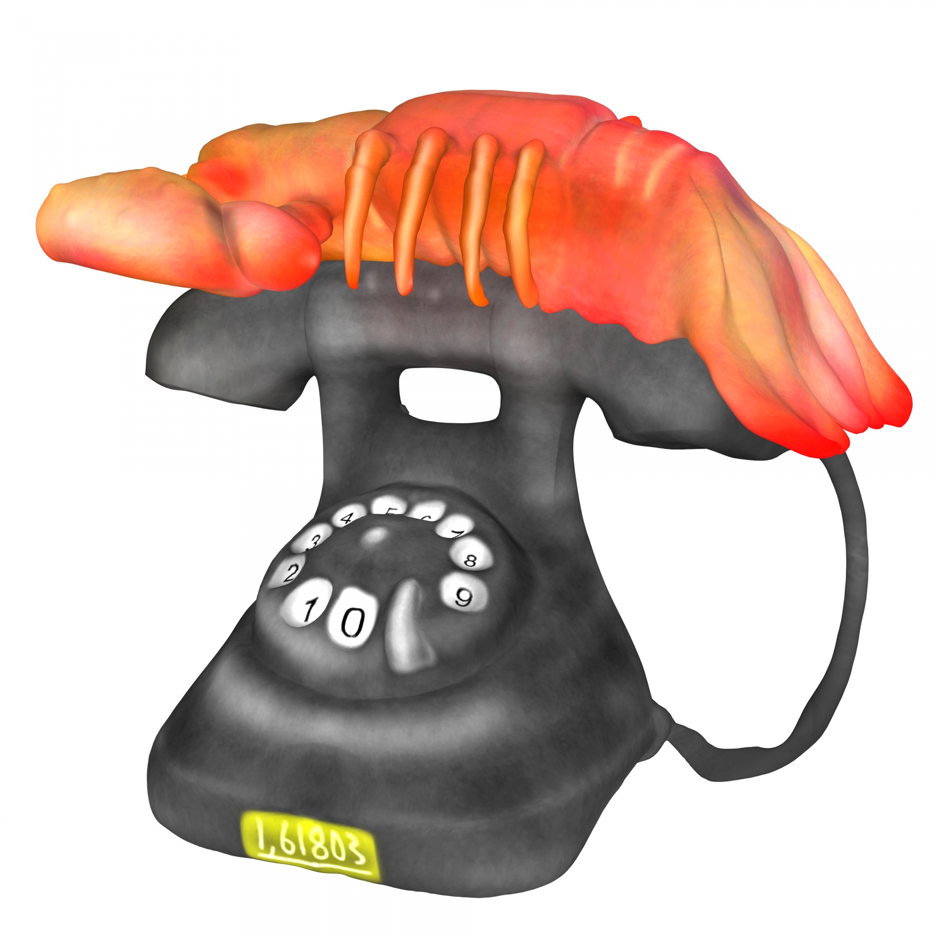 3d telephone dial free photo