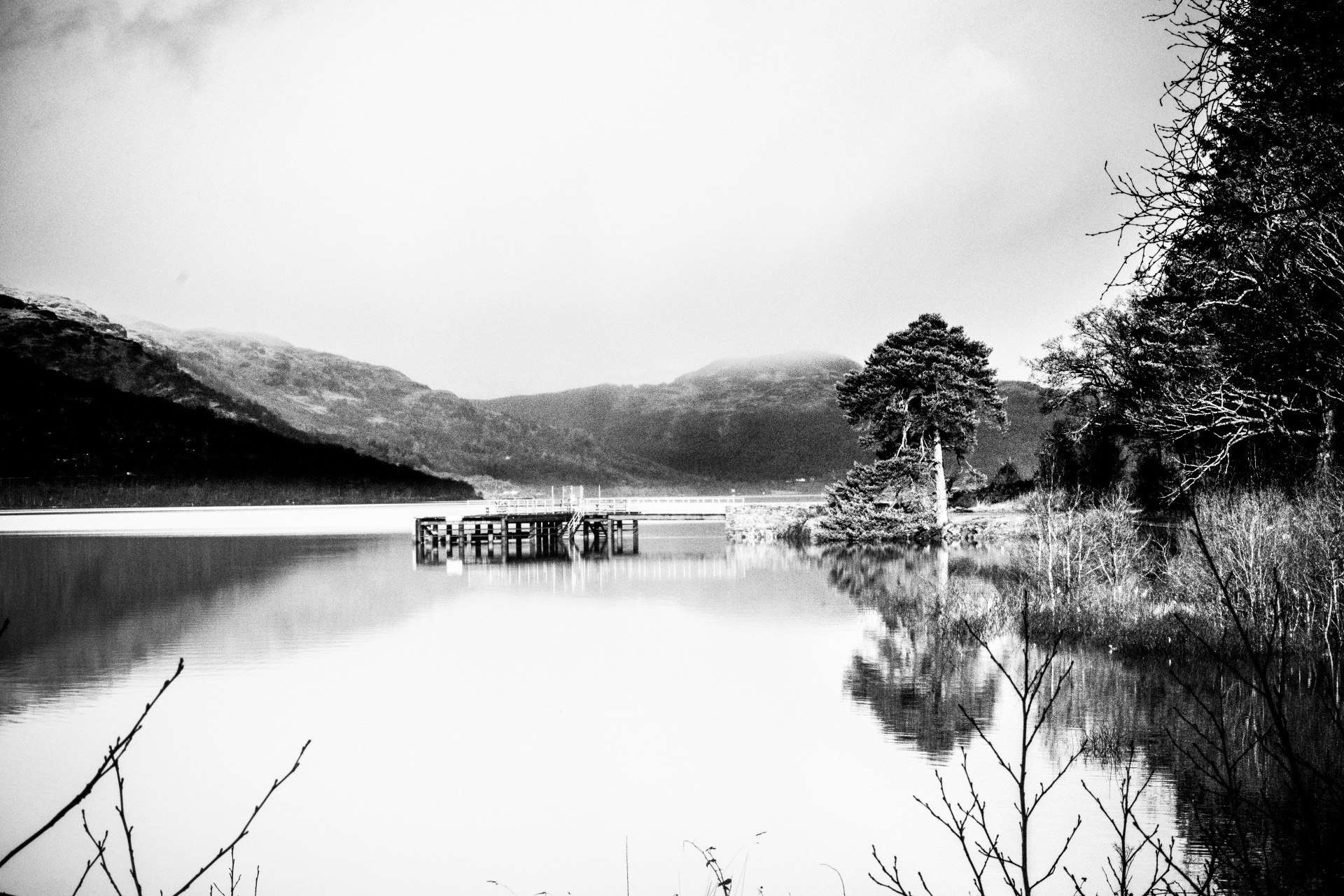 loch lomond sky water free photo