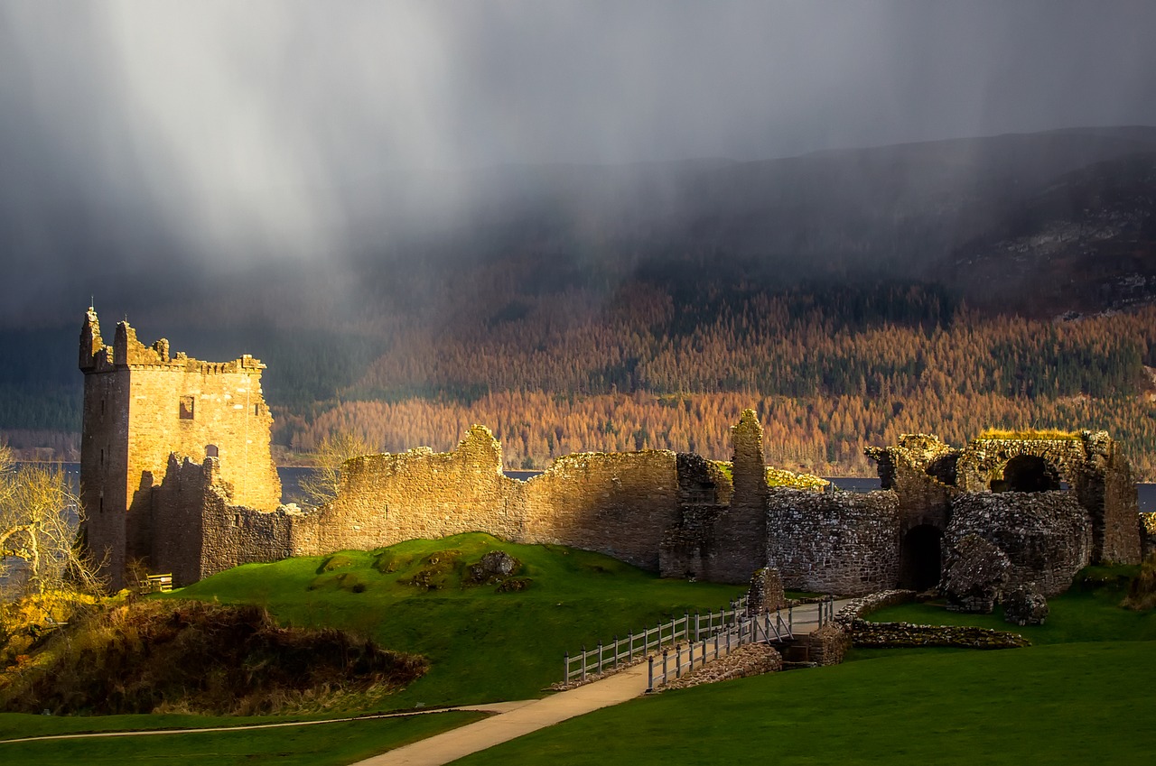 loch ness scotland castle free photo