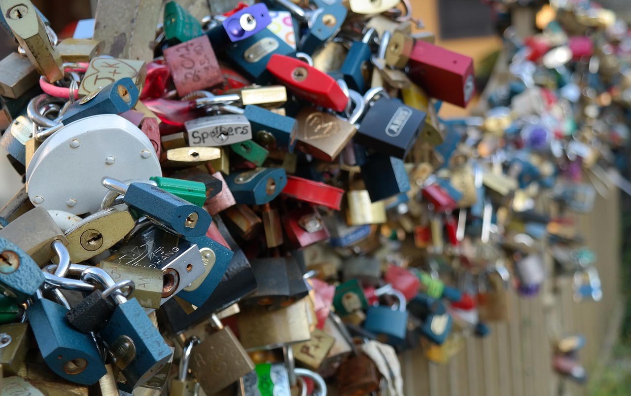 lock love padlock free photo