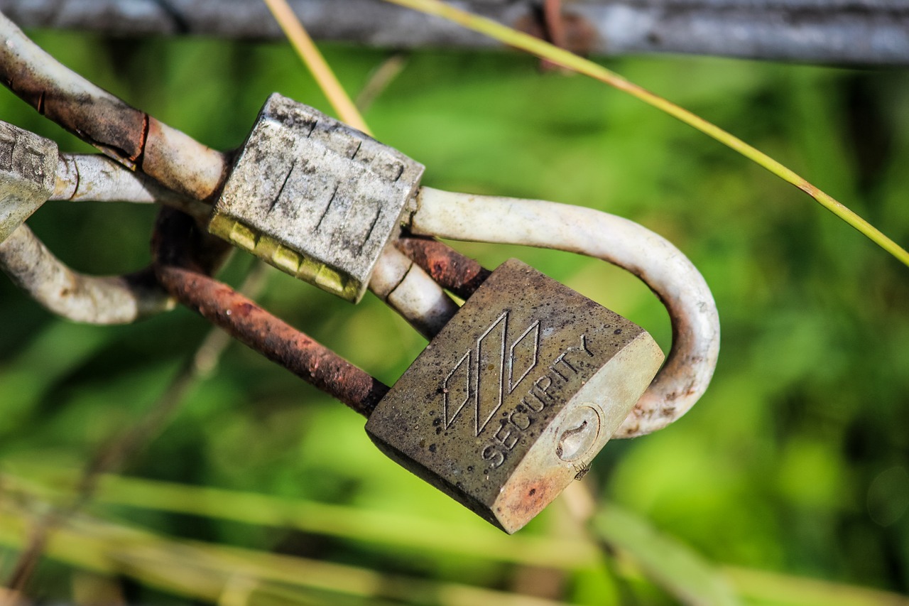 lock rusty farm free photo