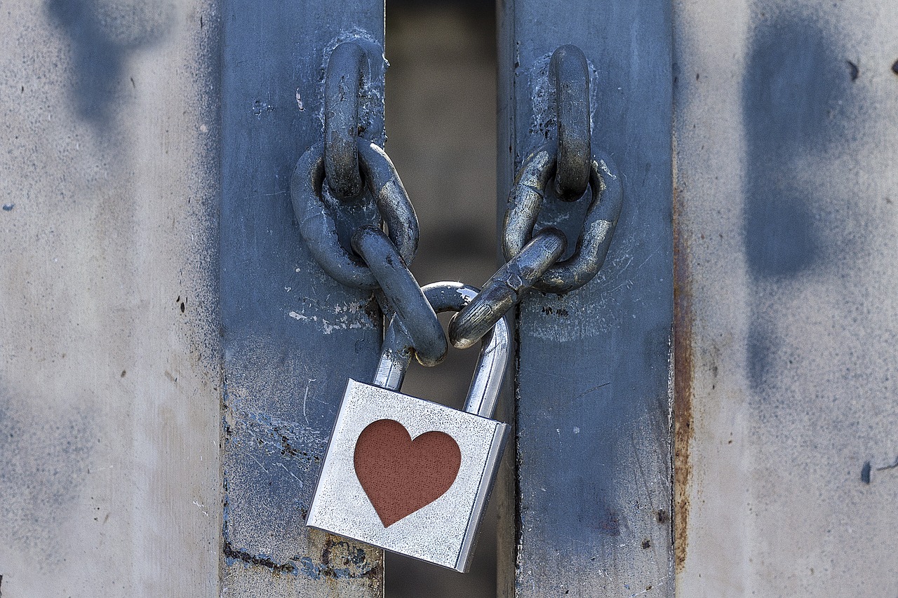 lock padlock heart free photo