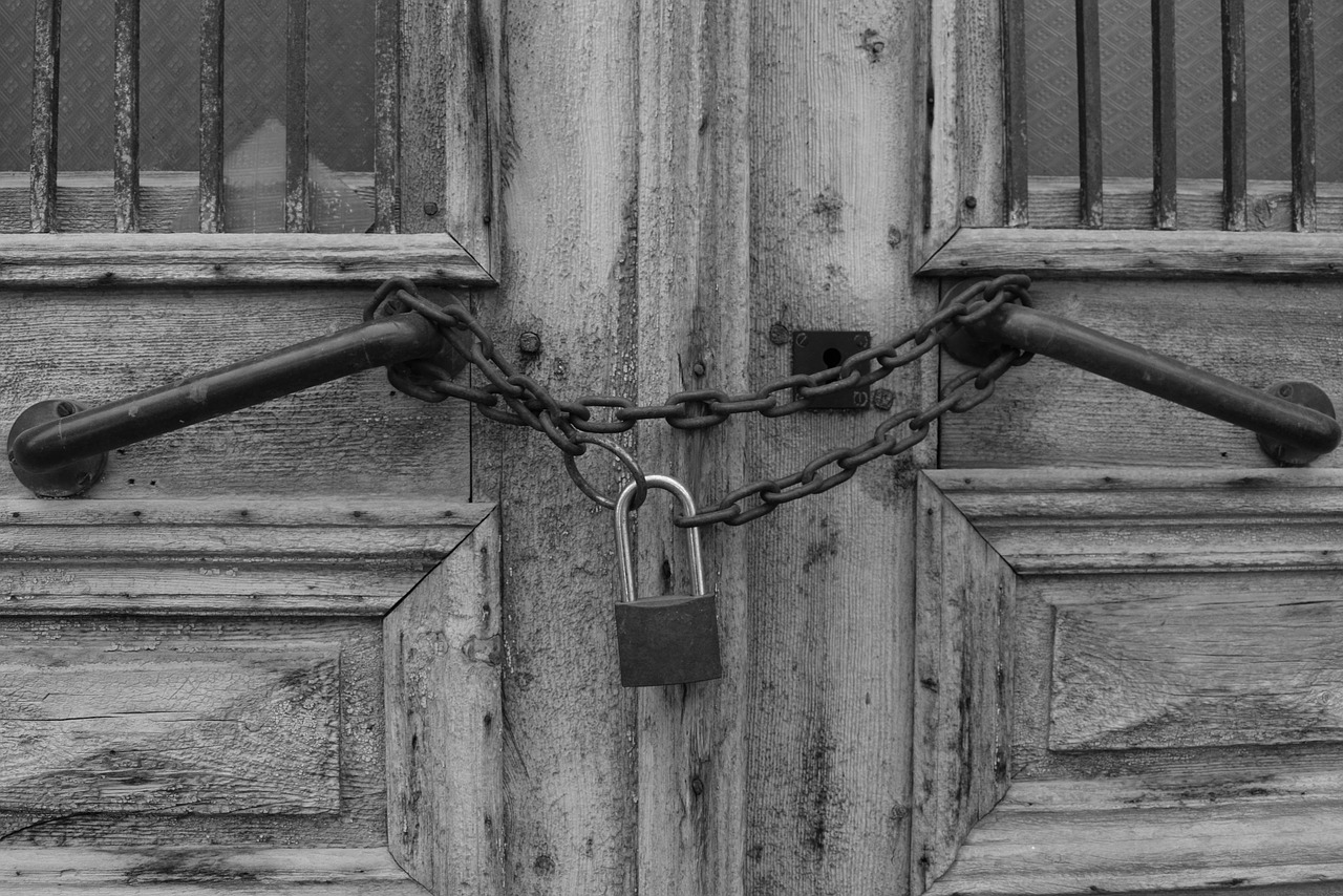 lock  door  necklace free photo
