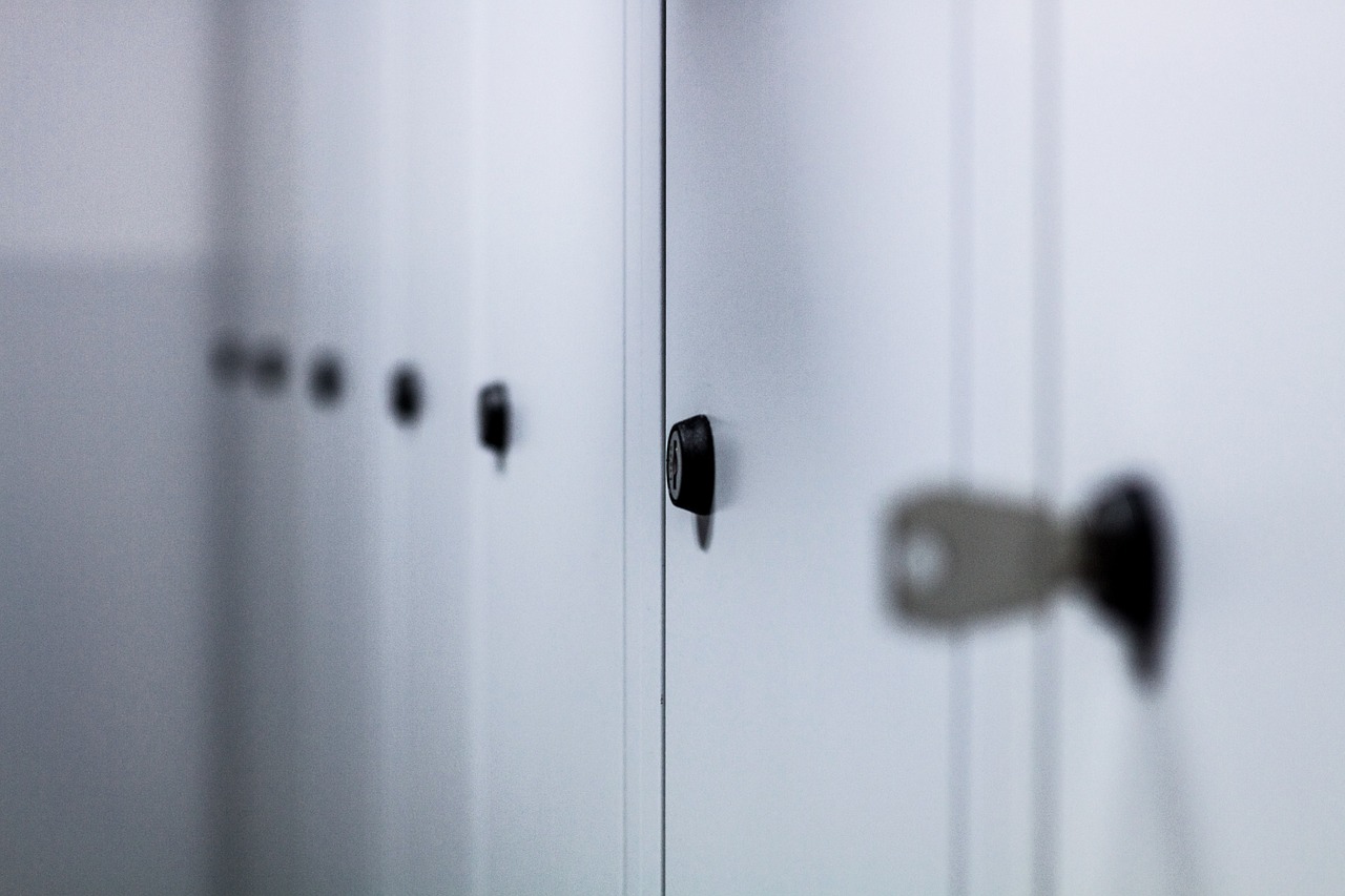lockers cabinets storage free photo