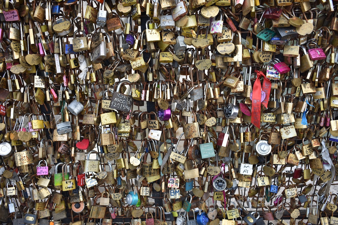 locks love paris free photo