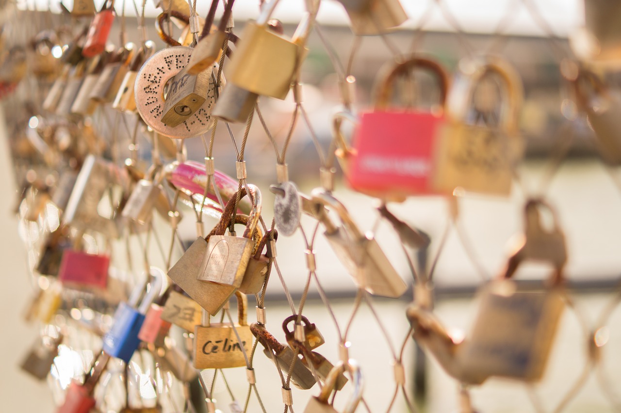 locks bridge color free photo