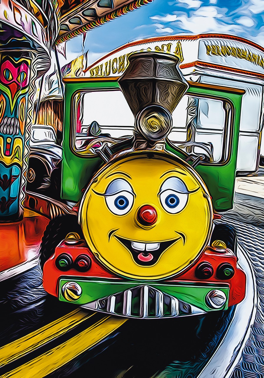 locomotive manege party-fun free photo