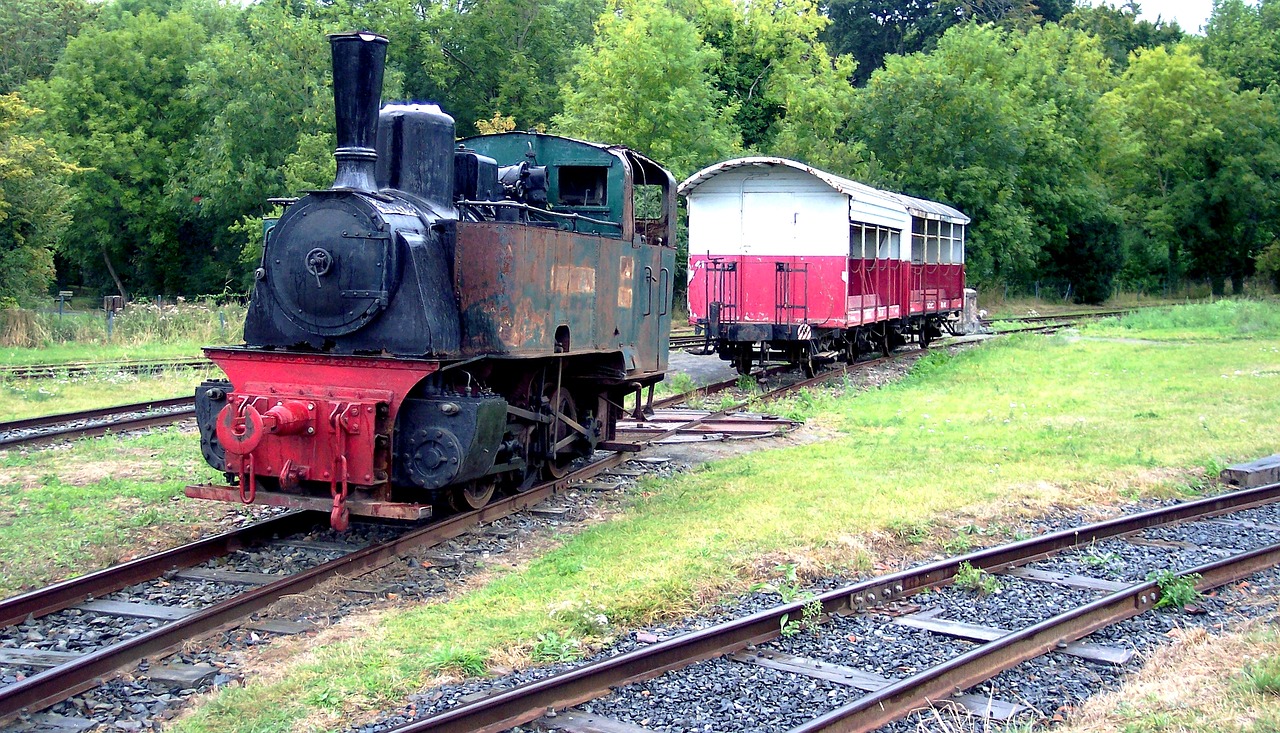 locomotive wagon rails free photo