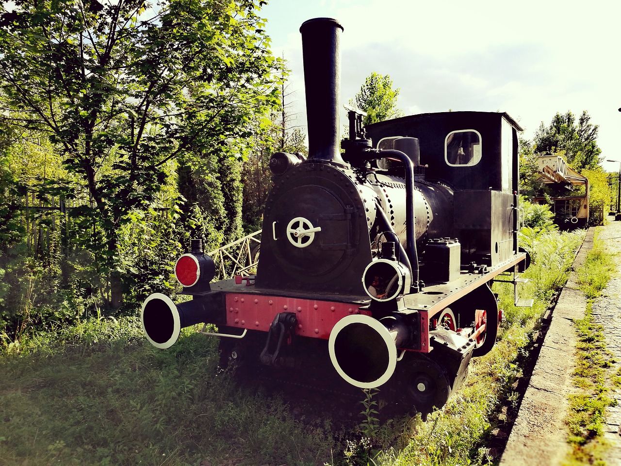 locomotive open air museum train free photo