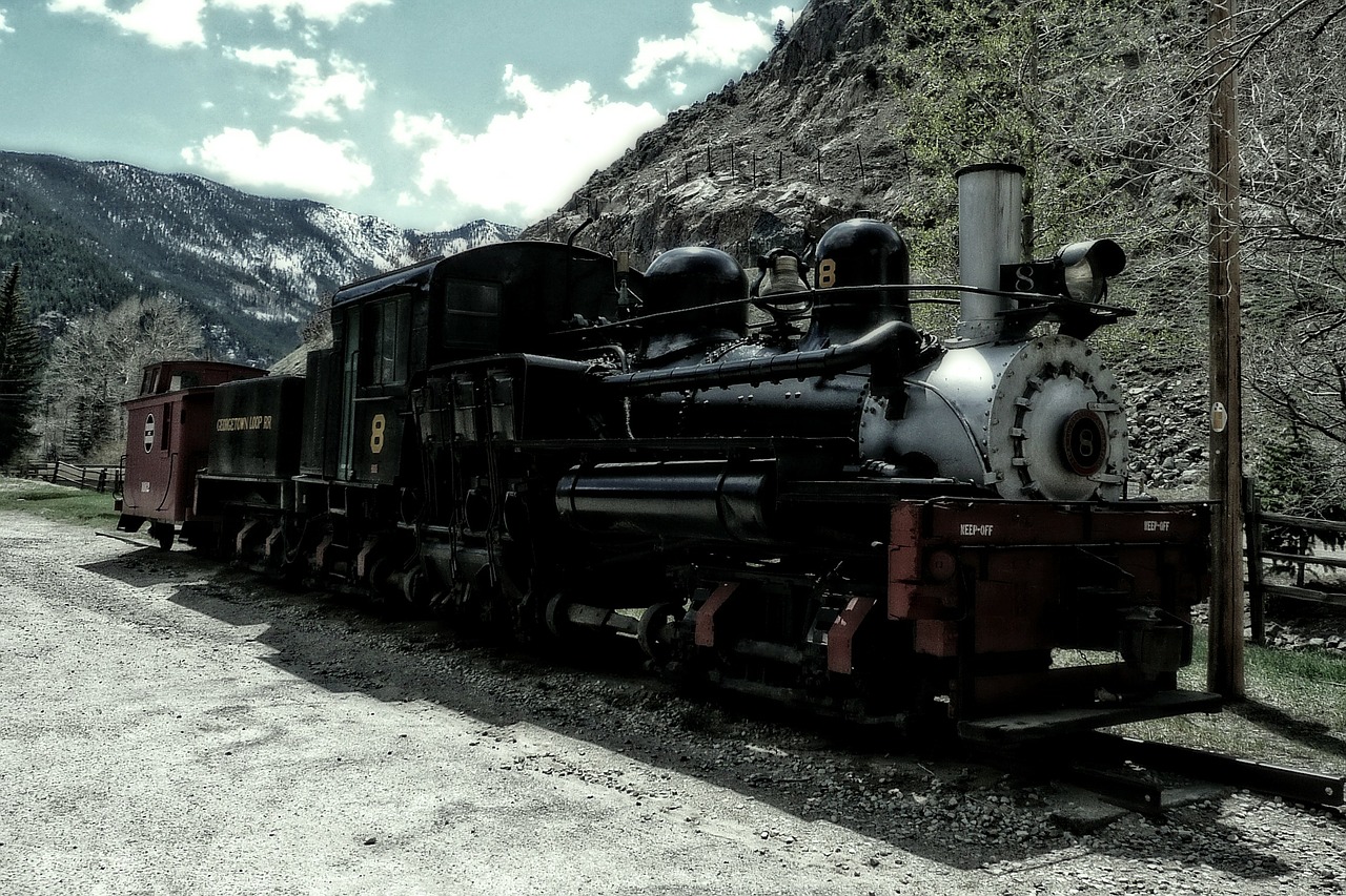 locomotive railway georgetown free photo