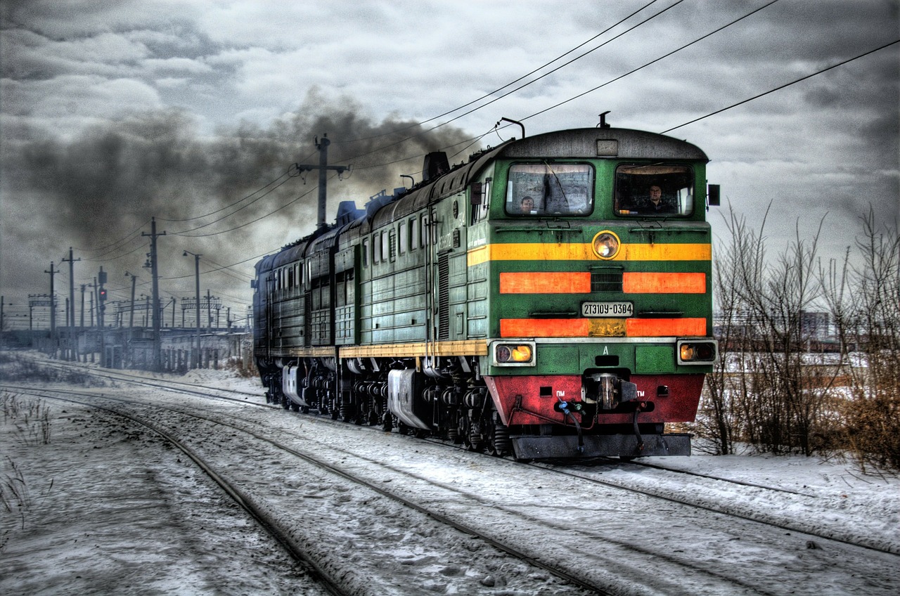 locomotive diesel russia free photo
