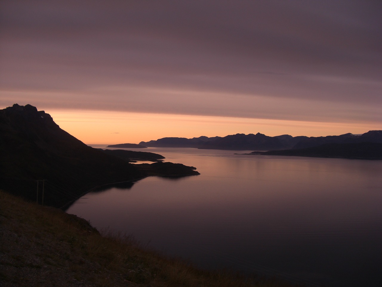 lofoten sea sunset free photo