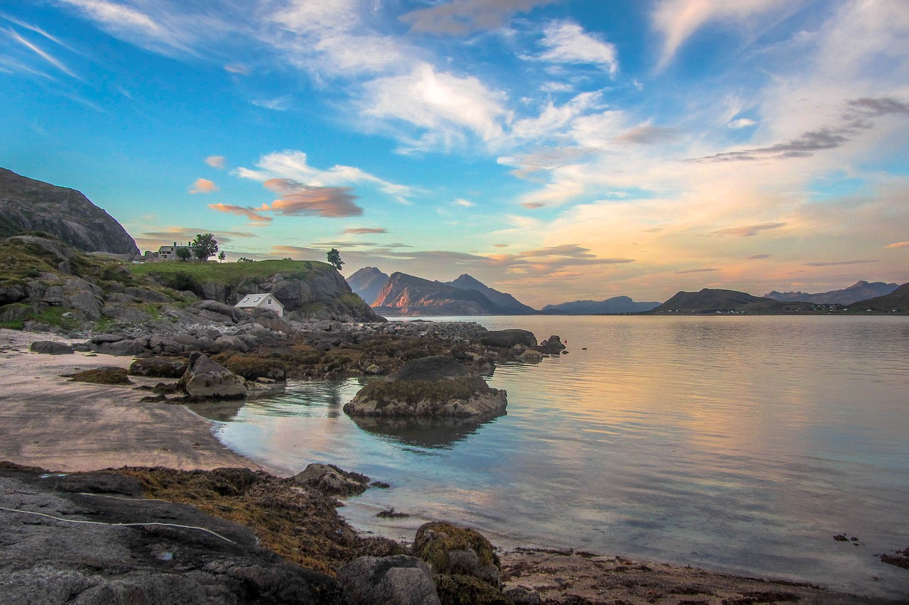 lofoten sea sky free photo