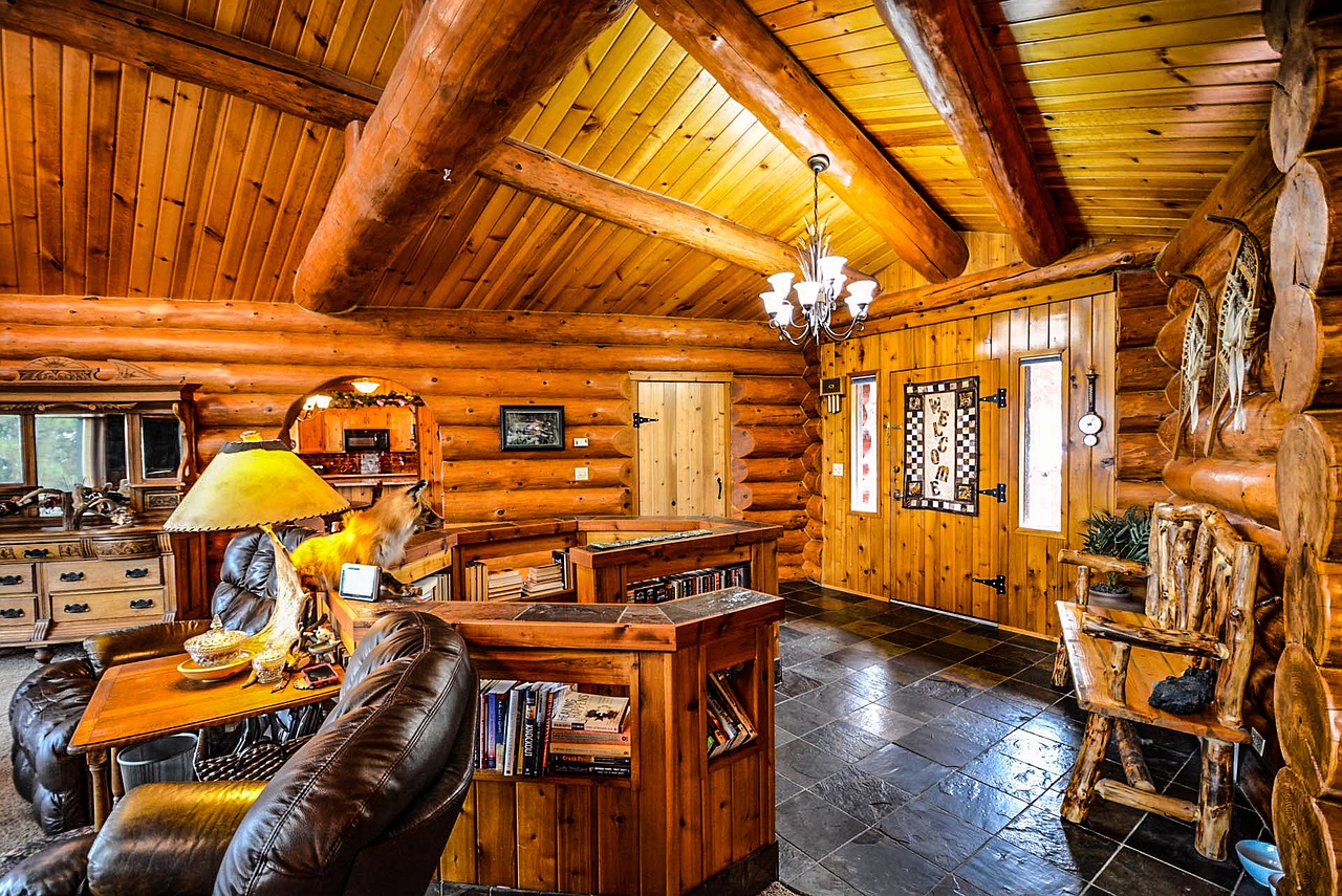 log home cabin free photo