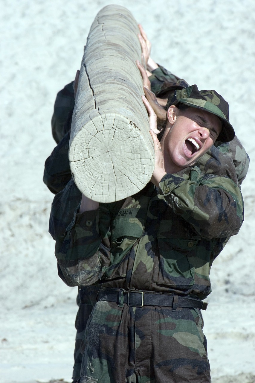 log teamwork training free photo