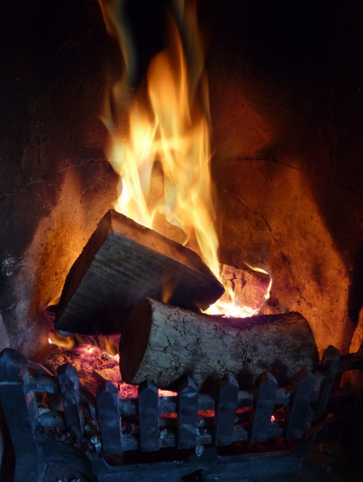 log fire log fire place free photo