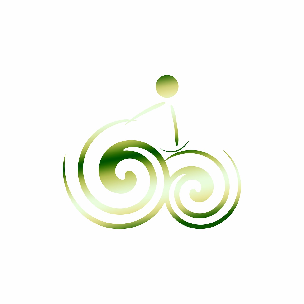 logo bike green free photo