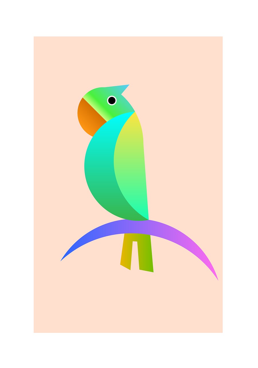 logo parrot simple free photo