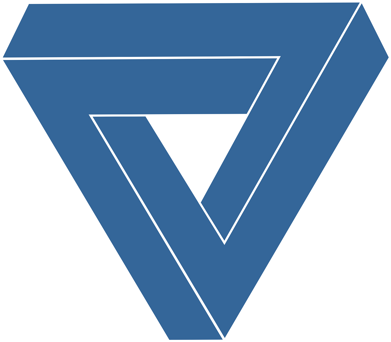 logo triangle blue free photo