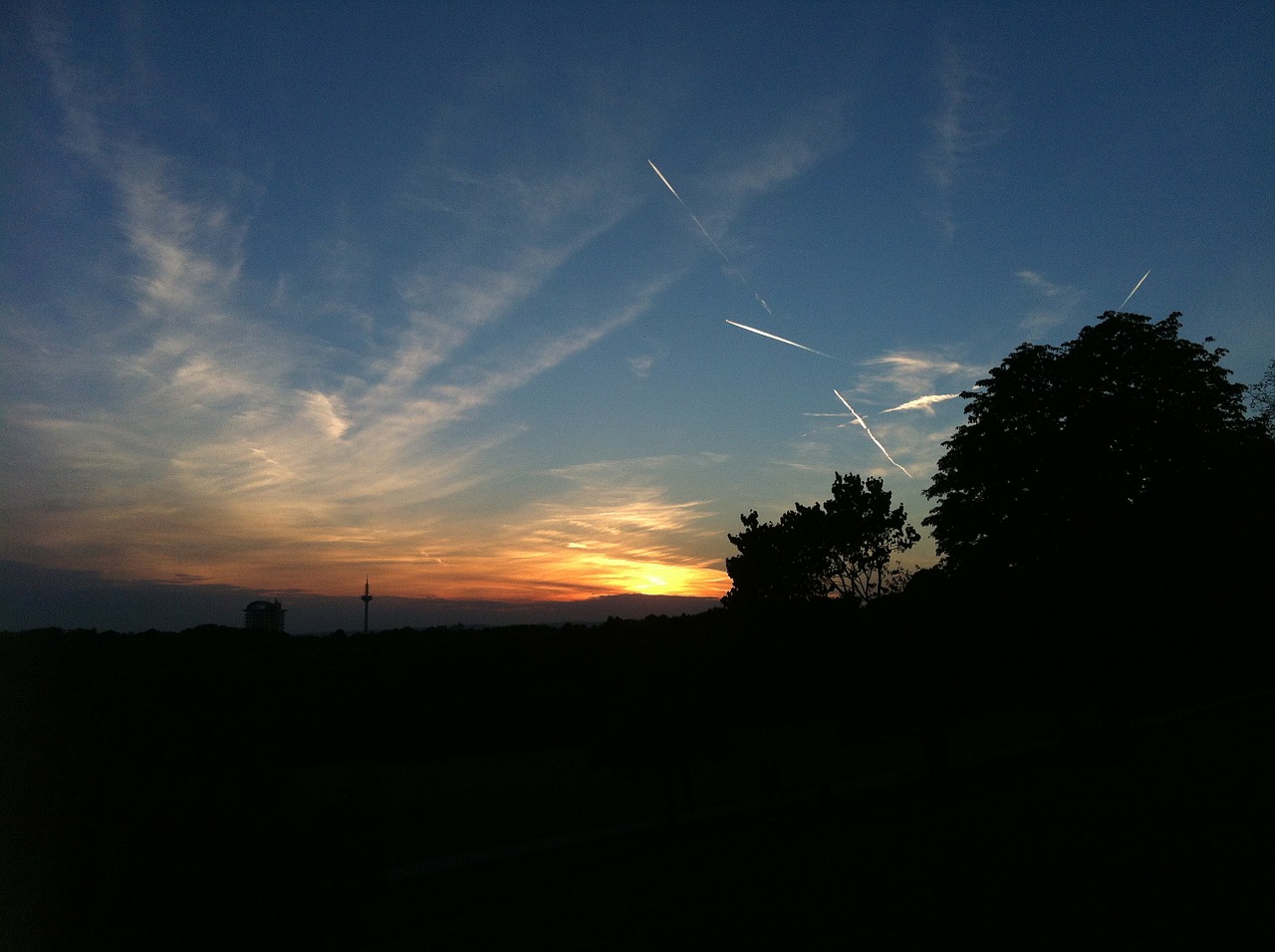 lohrberg sunset sky free photo