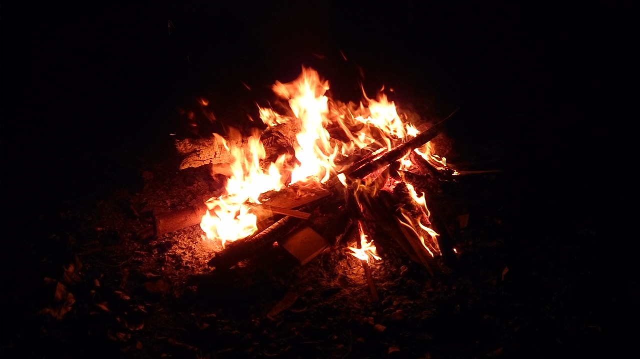 lohri fire bonfire free photo