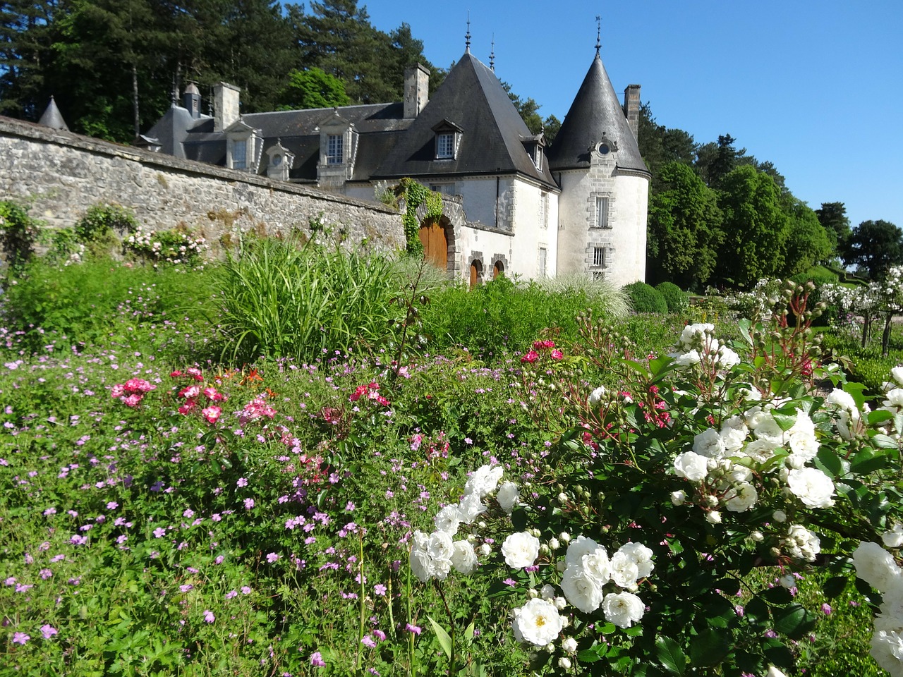 loire valley castle france free photo
