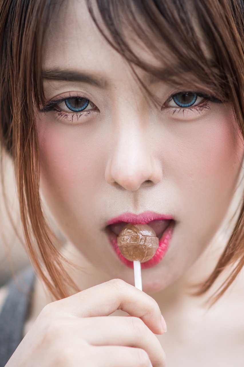 lollipop lady smile eyes atsugi kanagawa free photo