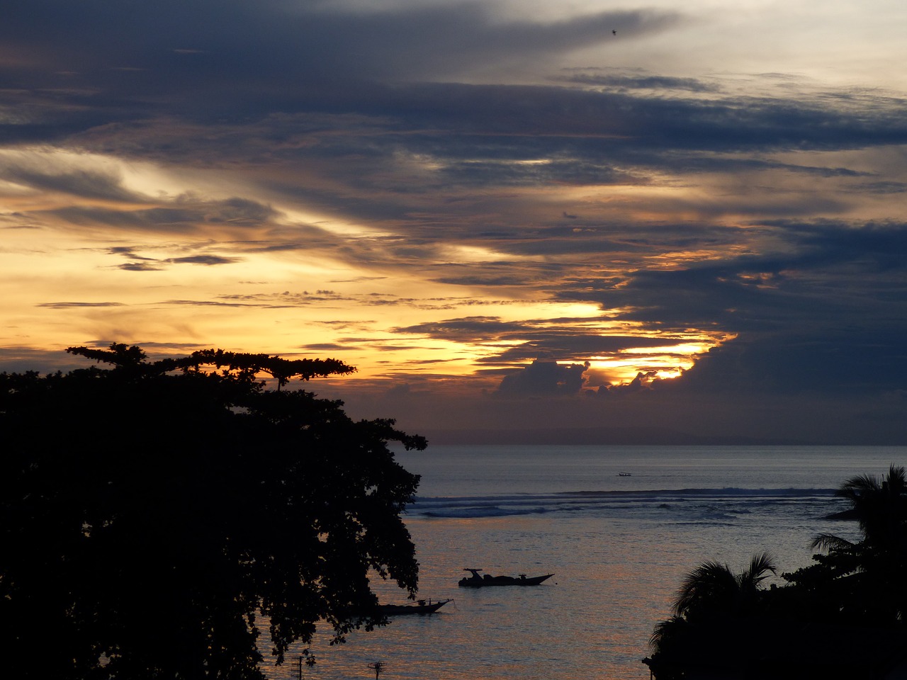 lombok sunset evening free photo