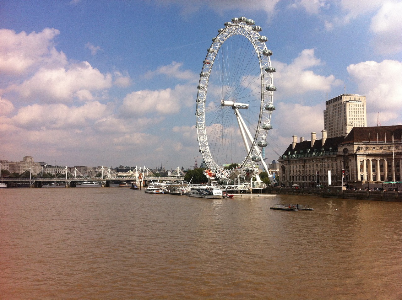 london eye london thames free photo