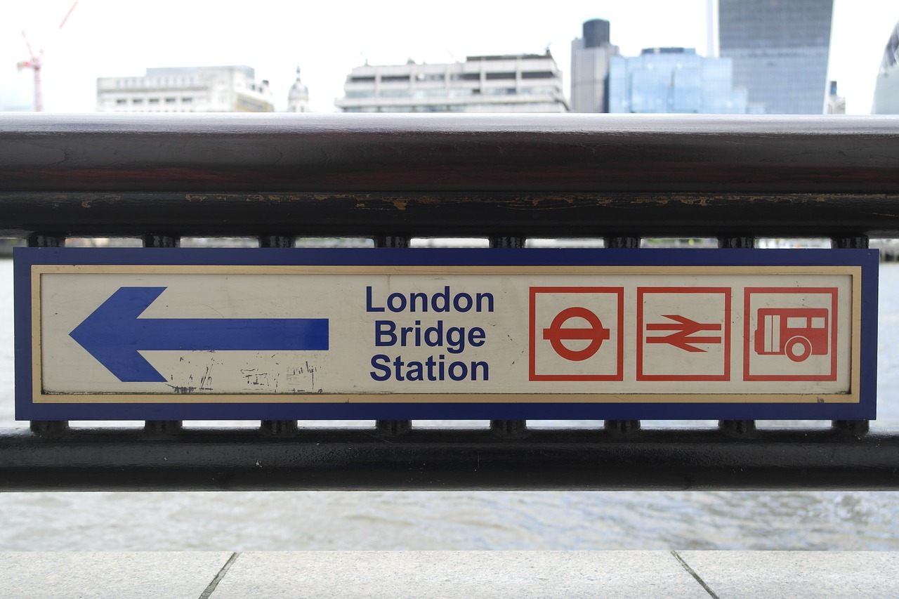 london london bridge station signage free photo